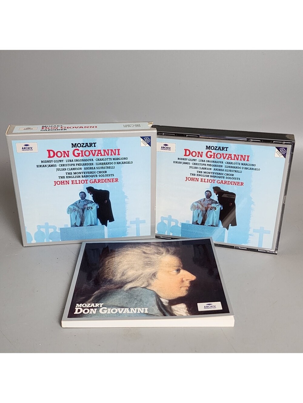 Mozart Don Giovanni CD Box Set John Eliot Gardiner Archiv Produktion 3-CD Opera